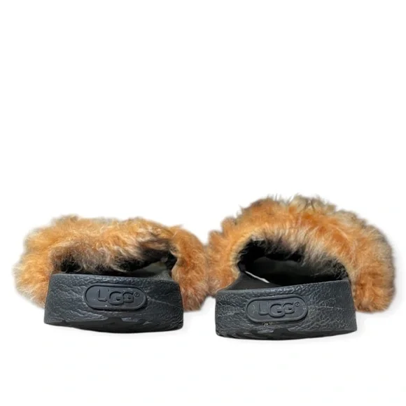 UGG Royale Camel Toscana Fur Fluffie Slide Slippers, sz 8 - Picture 6 of 11